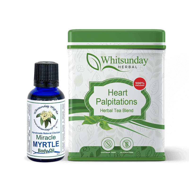 Heart Palpitations Tea and Miracle Myrtle Body Oil